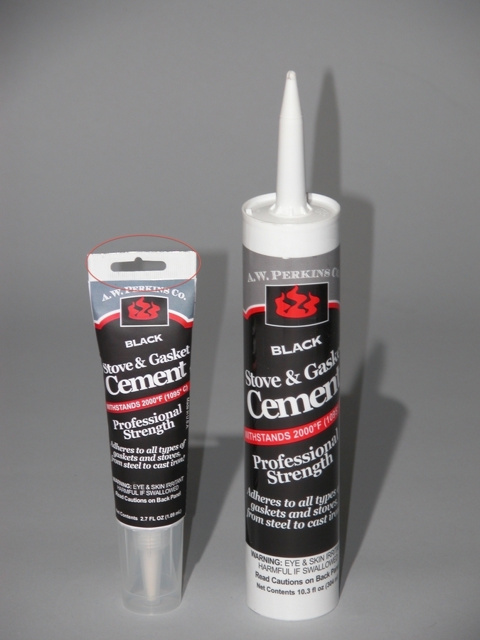 Stove Gasket Cement- For fiberglass Gaskets and stove repairs-Bulk Pack Tubes